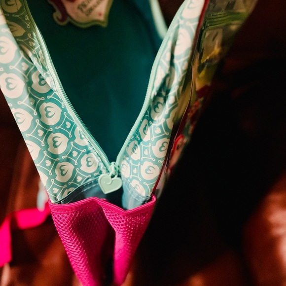 Nickelodeon Green and Pink Backpack with Cartoon Characters - Picture 6 of 8